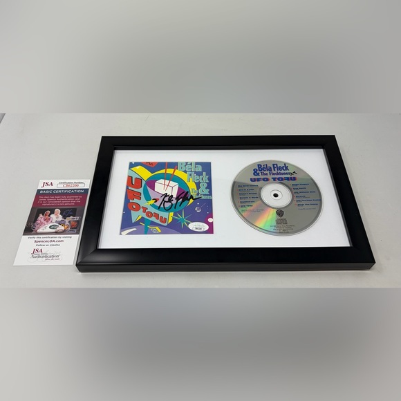 Bela Fleck signed UFO Tofu CD Booklet Framed JSA COA